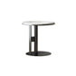 Minimalist Slate Side End Table Pedestal Side End Table for Living Room