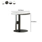 Minimalist Slate Side End Table Pedestal Side End Table for Living Room