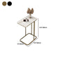Rectangular C Side End Table Minimalist Slate Side End Table