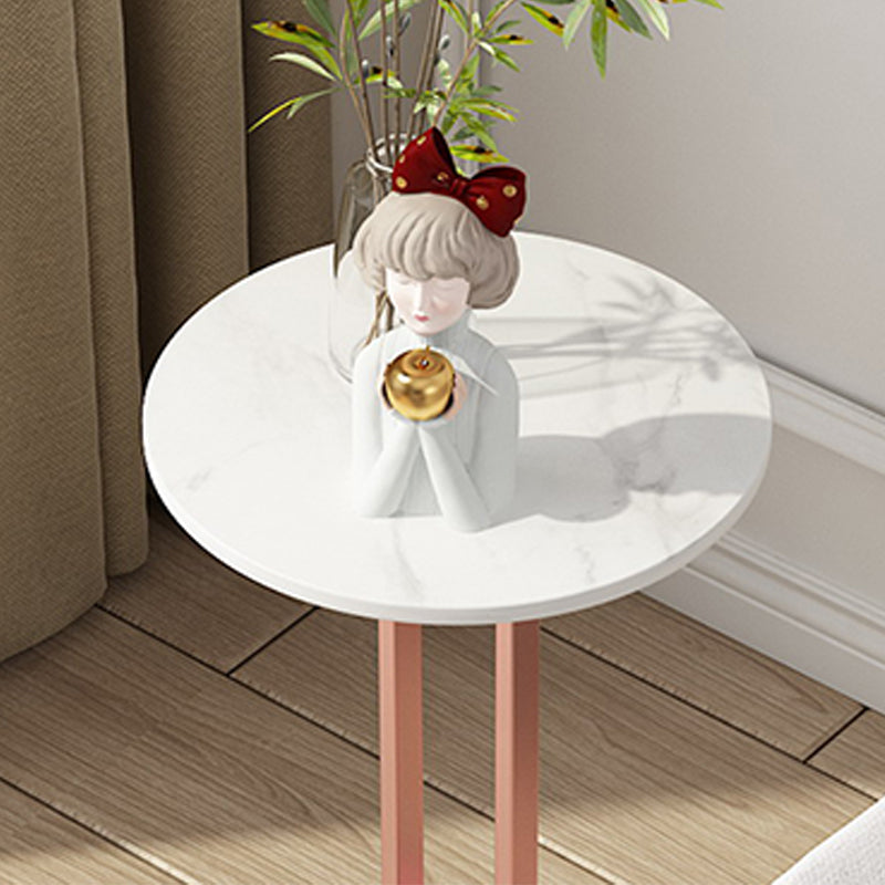 Tavolo angolare rotondo minimalista Tavolino di divano per soggiorno per soggiorno