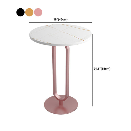 Tavolo angolare rotondo minimalista Tavolino di divano per soggiorno per soggiorno
