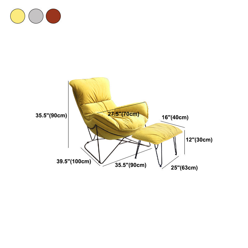 Contemporary Rocking Chair Cotton Upholstered Tufted Solid Color Indoor Rocking Chair Clearhalo 'Chairs & Seating' 'furn' 'furn_rocking_chairs' 'Furniture' 'Living Room Furniture' 'Rocking Chairs' 'rocking_chairs' 5873739