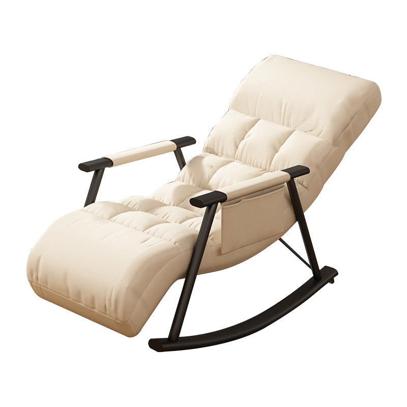 Moderne rocker stoel gestoffeerd zero zwaartekracht knoop-knoop-getuft schommelende accentstoel