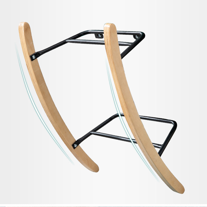 Modern Rocker Chair Upholstered Dark Legs Glider Button-Tufted Clearhalo 'Chairs & Seating' 'furn' 'furn_rocking_chairs' 'Furniture' 'Living Room Furniture' 'Rocking Chairs' 'rocking_chairs' 5873824