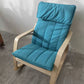 Fabric Rocking Chair Plain Wood Frame Removable Cushions Contemporary Rocking Chair Blue Clearhalo 'Chairs & Seating' 'furn' 'furn_rocking_chairs' 'Furniture' 'Living Room Furniture' 'Rocking Chairs' 'rocking_chairs' 5873849