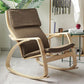 Fabric Rocking Chair Plain Wood Frame Removable Cushions Contemporary Rocking Chair Coffee Clearhalo 'Chairs & Seating' 'furn' 'furn_rocking_chairs' 'Furniture' 'Living Room Furniture' 'Rocking Chairs' 'rocking_chairs' 5873854