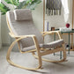 Fabric Rocking Chair Plain Wood Frame Removable Cushions Contemporary Rocking Chair Beige Clearhalo 'Chairs & Seating' 'furn' 'furn_rocking_chairs' 'Furniture' 'Living Room Furniture' 'Rocking Chairs' 'rocking_chairs' 5873860