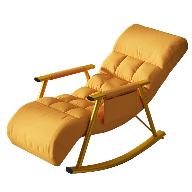 Chaise de fauteuil inclinable moderne Chaise à bascule de couleur unfted avec cadre gris