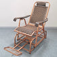 Modern Rocker Wicker Woven Rope Weather-Resistant Recliner Chair