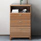 Mid-Century Modern Chest Straight Legs Side Cabinet with Drawer