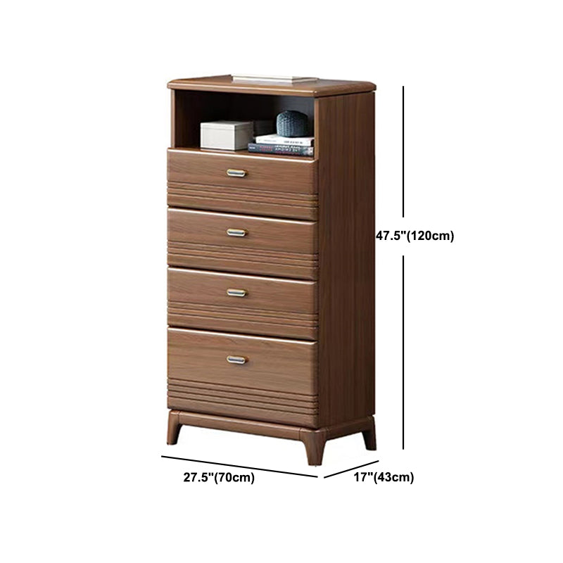 Mid-Century Modern Chest Straight Legs Side Cabinet with Drawer