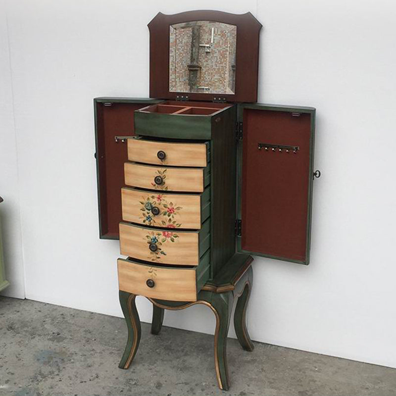 Mid-Century Modern Chest Wood Knobs Handcrafted Side Cabinet with Drawer Clearhalo 'Cabinets & Chests' 'cabinets_chests' 'furn' 'furn_cabinets_chests' 'Furniture' 'Living Room Furniture' 5874022