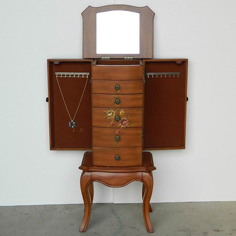 Mid-Century Modern Chest Wood Knobs Handcrafted Side Cabinet with Drawer Clearhalo 'Cabinets & Chests' 'cabinets_chests' 'furn' 'furn_cabinets_chests' 'Furniture' 'Living Room Furniture' 5874031