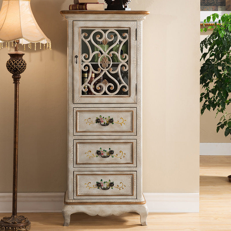 Moderno rettangolo del torace della staffa in legno gambe mobile laterale con porte