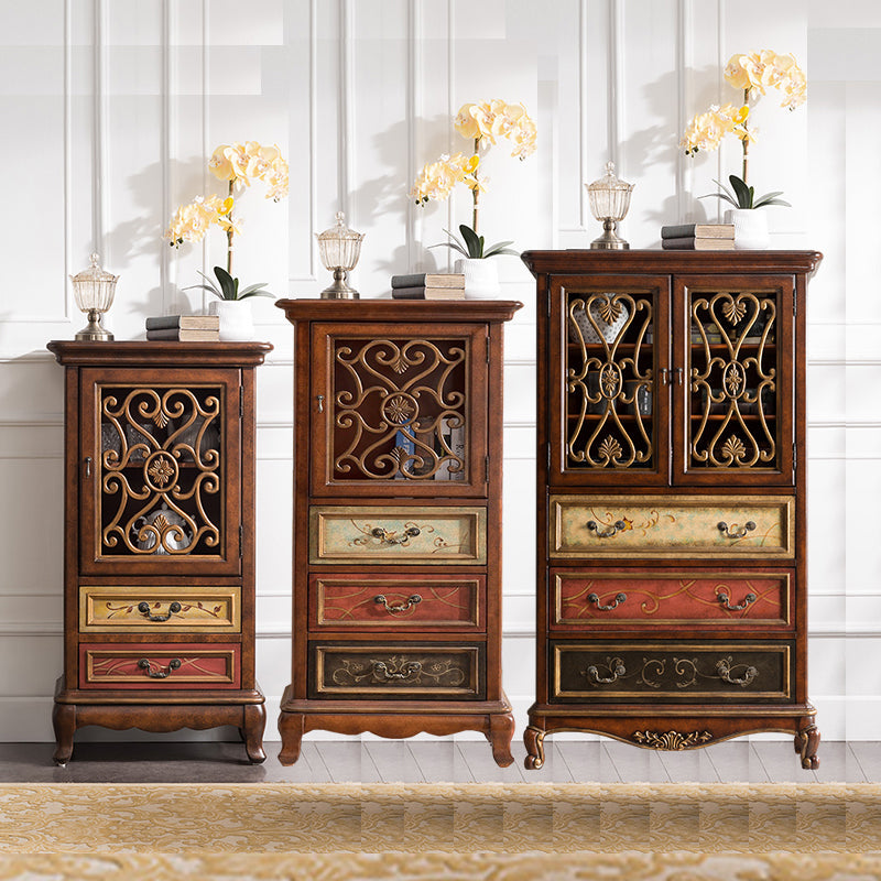 Moderno rettangolo del torace della staffa in legno gambe mobile laterale con porte