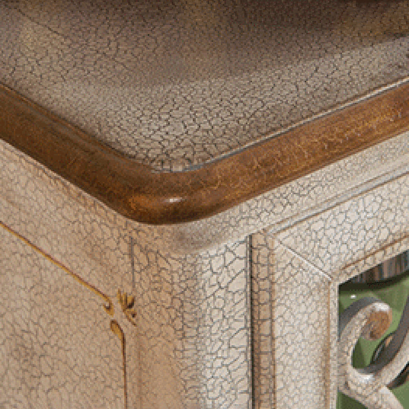 Moderno rettangolo del torace della staffa in legno gambe mobile laterale con porte