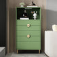 Modern Rectangle Chest Wood Straight Legs Side Cabinet with Drawer 27.5"L x 16"W x 53"H Fruit Green Clearhalo 'Cabinets & Chests' 'cabinets_chests' 'furn' 'furn_cabinets_chests' 'Furniture' 'Living Room Furniture' 5874126