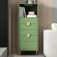 Modern Rectangle Chest Wood Straight Legs Side Cabinet with Drawer 20"L x 16"W x 53"H Fruit Green Clearhalo 'Cabinets & Chests' 'cabinets_chests' 'furn' 'furn_cabinets_chests' 'Furniture' 'Living Room Furniture' 5874133