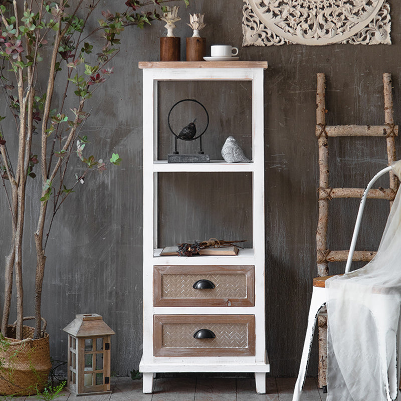 コンテンポラリー13.8 "幅の木製の胸、引き出し付きの長方形のアクセントキャビネット