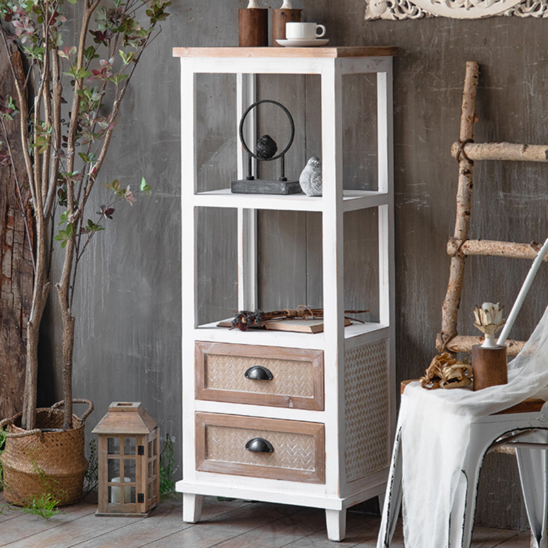 コンテンポラリー13.8 "幅の木製の胸、引き出し付きの長方形のアクセントキャビネット