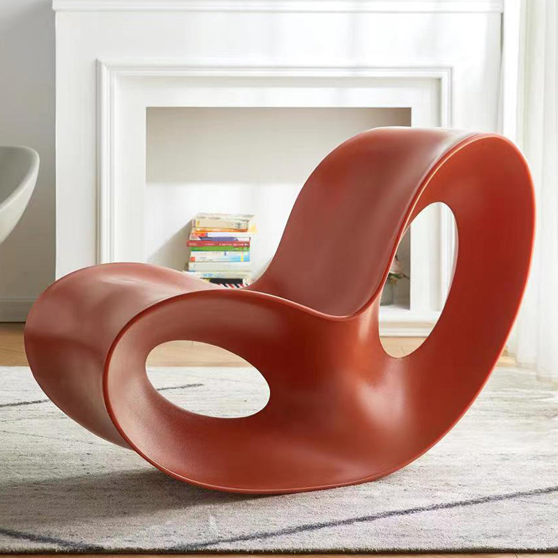 現代的なロッキングアクセントチェアプラスチック＆アクリルロッカーチェア