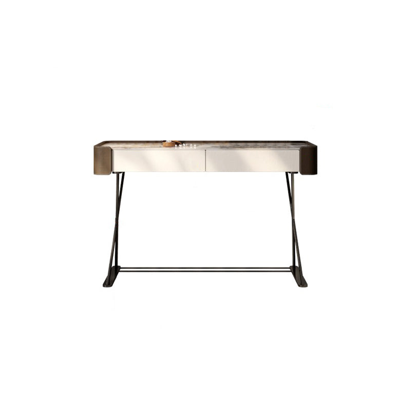 Tavolo da vanità e sgabelli glam e sgabello set da toeletta per vanità in ardesia