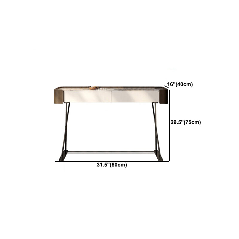 Tavolo da vanità e sgabelli glam e sgabello set da toeletta per vanità in ardesia