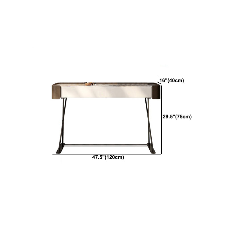 Tavolo da vanità e sgabelli glam e sgabello set da toeletta per vanità in ardesia