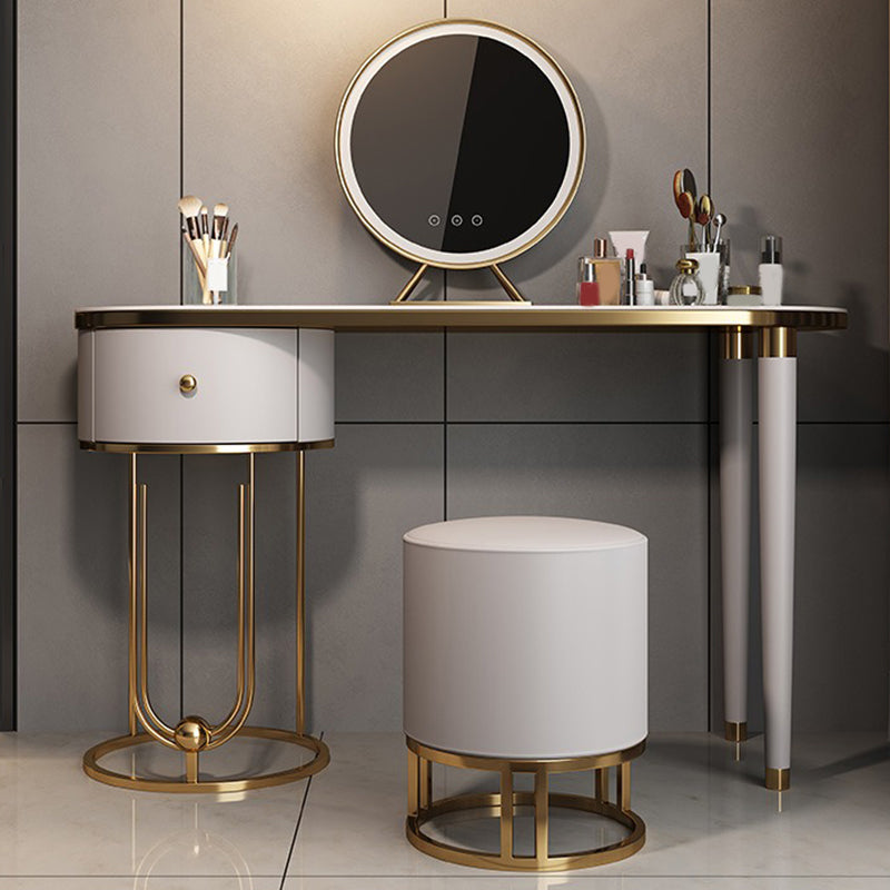 Table de vanité de maquillage de maquillage en ardoise glam