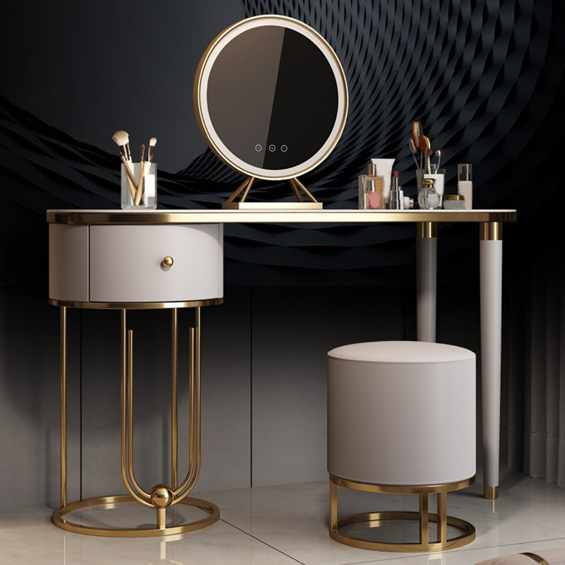 Table de vanité de maquillage de maquillage en ardoise glam