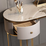 Table de vanité de maquillage de maquillage en ardoise glam