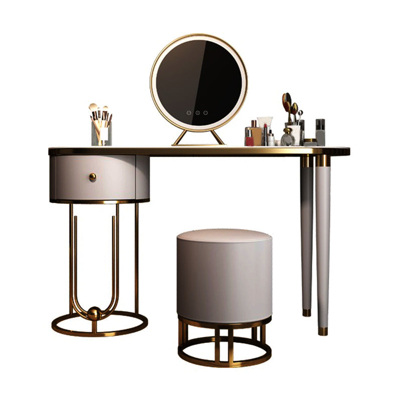 Table de vanité de maquillage de maquillage en ardoise glam