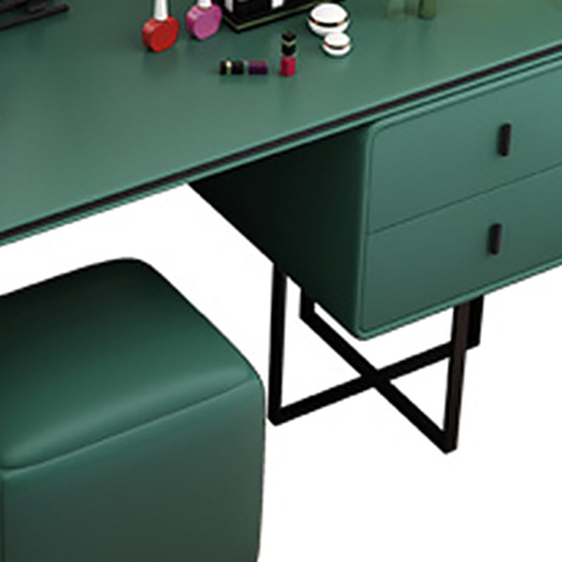 Glam Holz Waschtisch Schminktisch Set 2-Draste Make-up Eitelkeitstischtisch Tisch