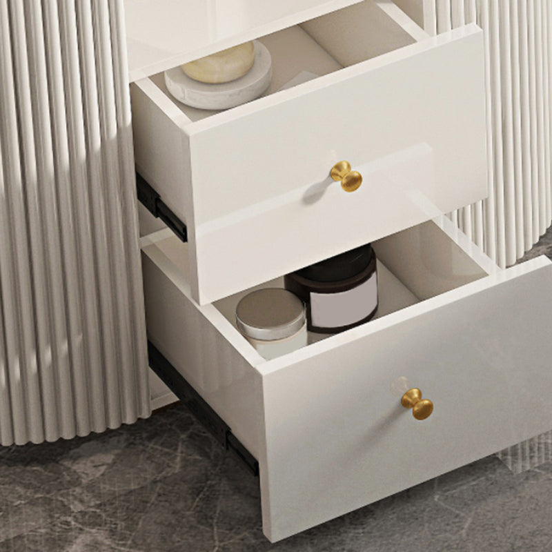 Slate Top Glam Make-up Eitelkeit 4 Schubladen Eitelkeitsverkederedisch Set