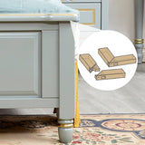 Lit standard en bois massif contemporain avec tête de lit camelback