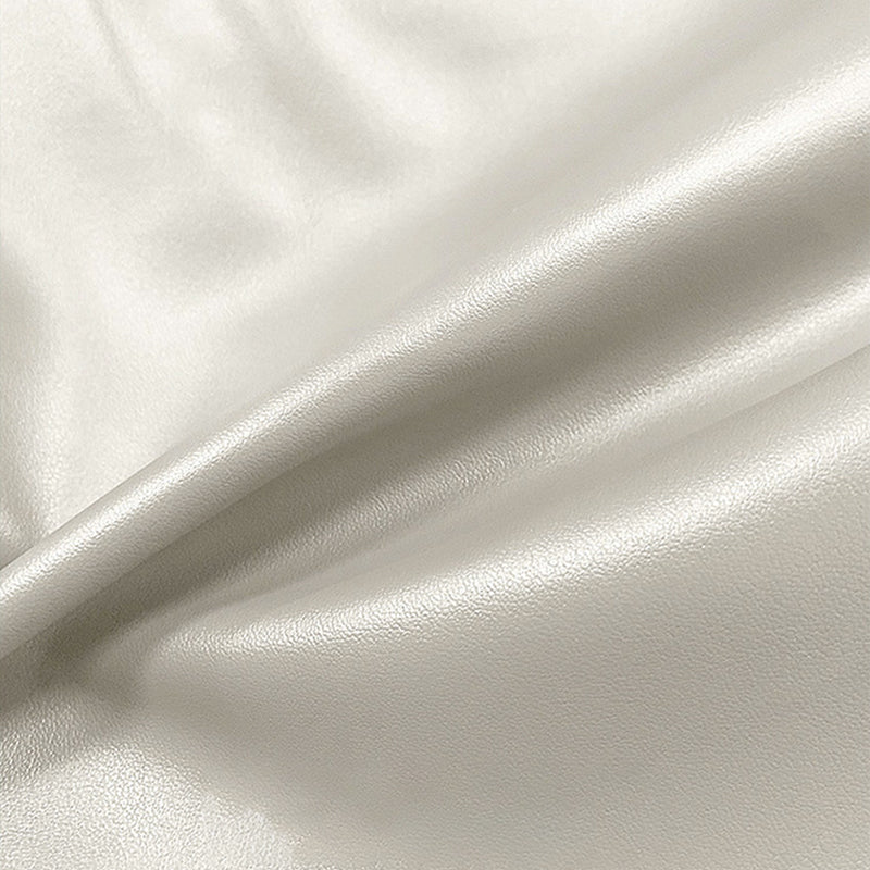 Bois de lit blanc moderne et cadre de lit rembourré, 42,5 "de haut