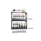 Wall Mounted Iron Wine Glass Stemware Rack Holder Modern Wine Racks with Shelf