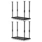 Modern Iron Wine Bottle & Glass Rack Hanging Adjustable Wine Rack Kit