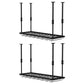 Modern Iron Wine Bottle & Glass Rack Hanging Adjustable Wine Rack Kit