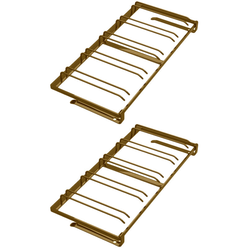 Modern de vidrio de metal y soporte de vástago colgante de vino colgante de vaso para cocina