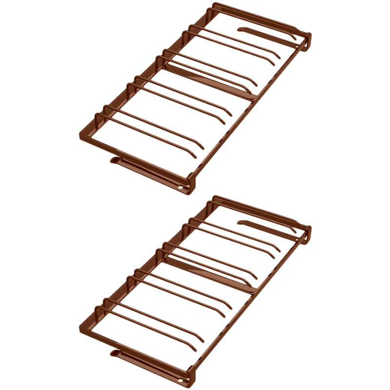 Porta moderna in vetro in metallo e staminato per il vino appeso per cucina