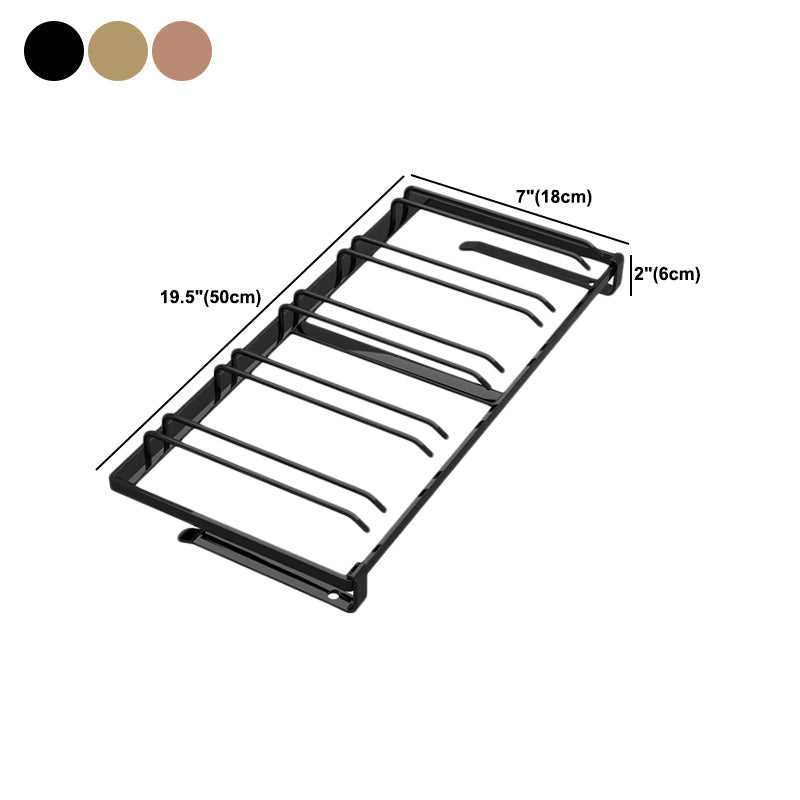 Modern de vidrio de metal y soporte de vástago colgante de vino colgante de vaso para cocina