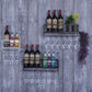 Metal Modern Wine Shelf with Bottle Stemware Holder Wall Mounted Wine Racks Clearhalo 'furn' 'furn_wine_racks' 'Furniture' 'Kitchen & Dining Furniture' 'Wine Racks' 'wine_racks' 5874973