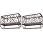 Metal Modern Wine Shelf with Bottle Stemware Holder Wall Mounted Wine Racks 9.8"L x 3.9"W x 6.7"H Coppery 2 Piece Set Clearhalo 'furn' 'furn_wine_racks' 'Furniture' 'Kitchen & Dining Furniture' 'Wine Racks' 'wine_racks' 5874990
