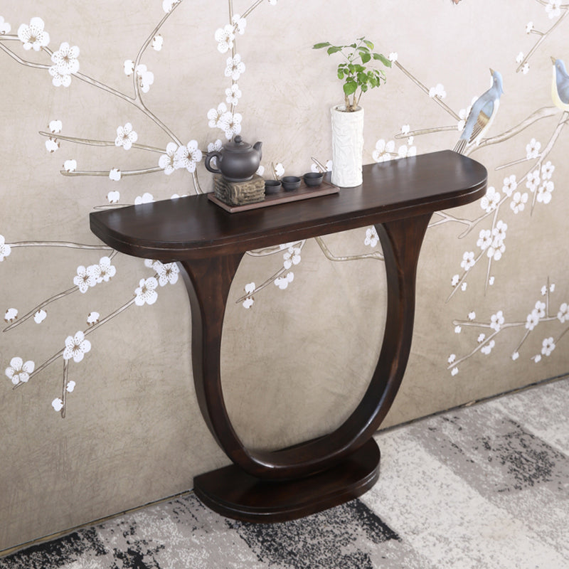 Tabella della console moderna di metà secolo a metà secolo tavolo di divano console in legno massiccio