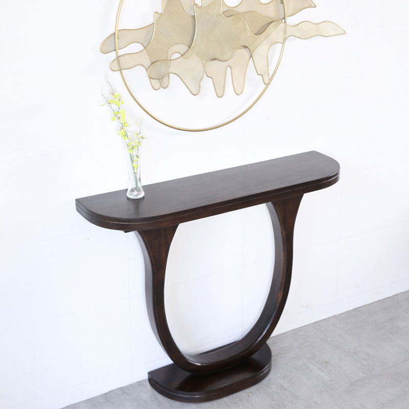 Tabella della console moderna di metà secolo a metà secolo tavolo di divano console in legno massiccio