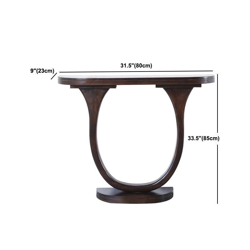 Tabella della console moderna di metà secolo a metà secolo tavolo di divano console in legno massiccio