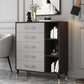 Klassiek glamour houten opbergkast dressoir slaapkamer grijs dressoir