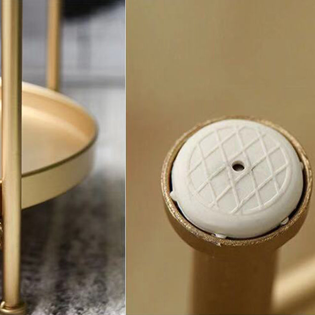 Armoire de chevet en métal Table de nuit d'accent de l'étagère inférieure pour chambre à coucher