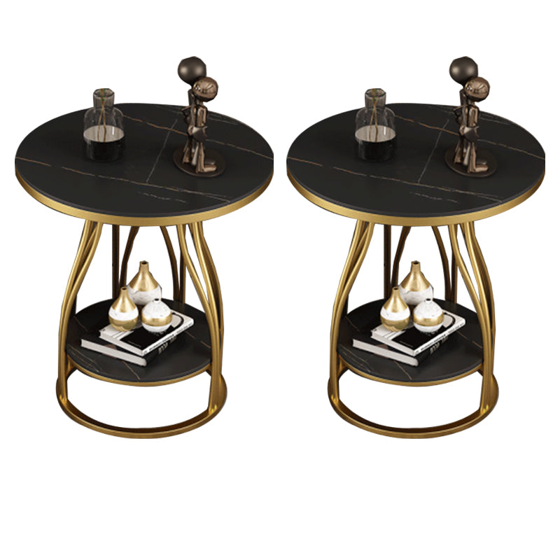 Mesa de metal acento mesa de noche mesa de noche inferior para dormitorio